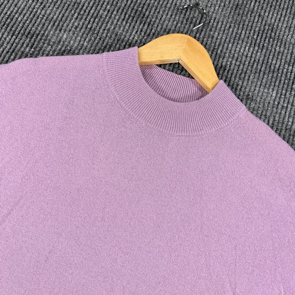Madewell Sweater Womens Medium Purple Mock Neck Merino Alpaca Blend Pullover